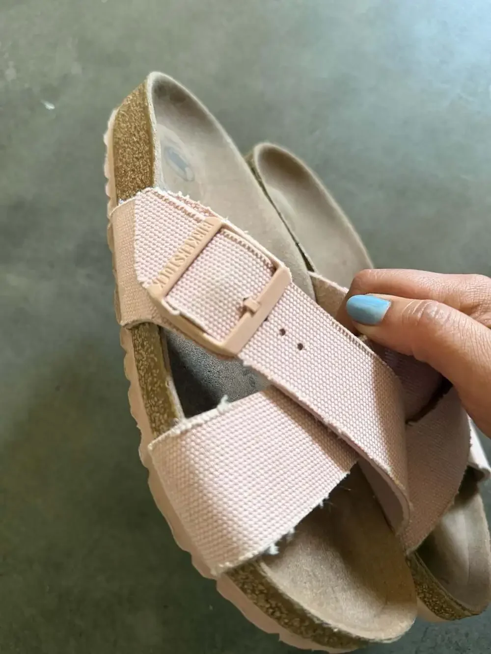 Birkenstock Siena Vegan Textile Sandals in Soft Pink